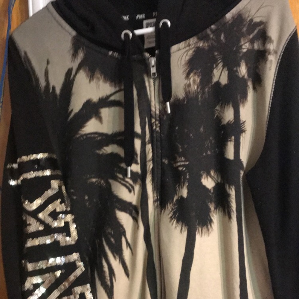 Victorias Secret pink hoodie zip up